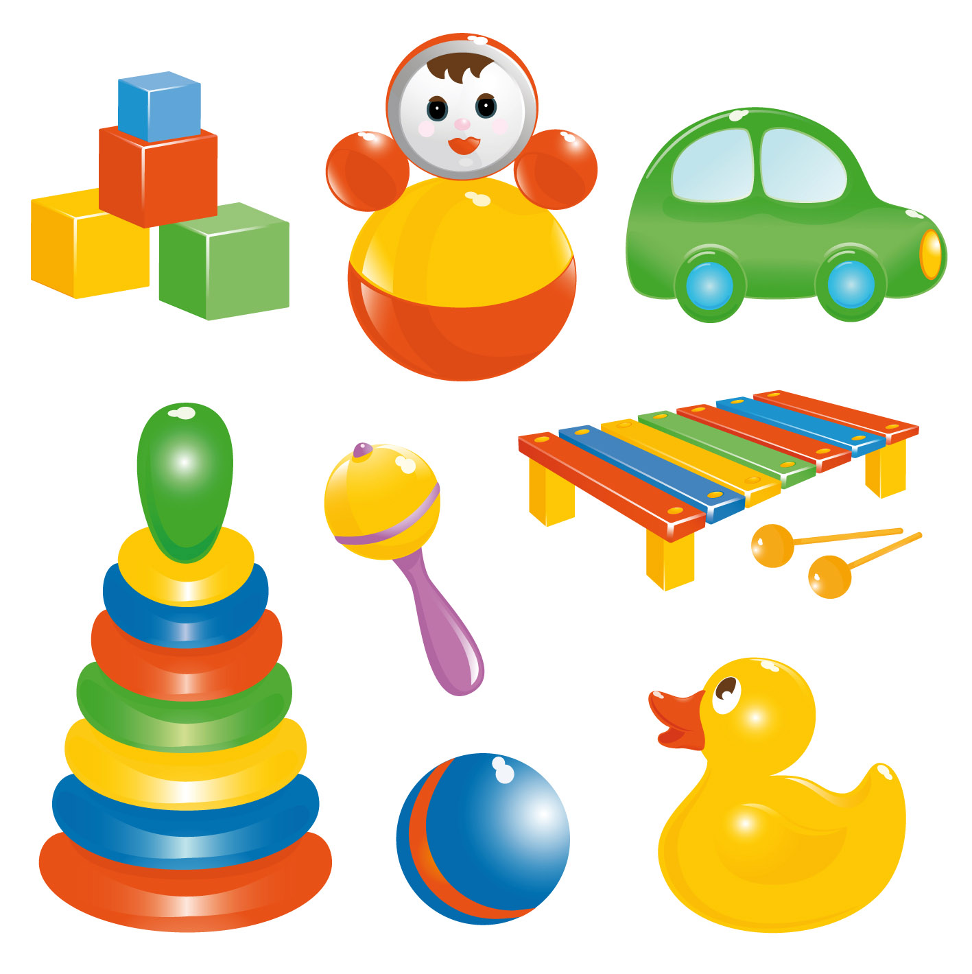 Free Vector Cartoon Toy Vector Baby Toys 1417x1420 Free Vector Cartoon Toy Vector Baby Toys