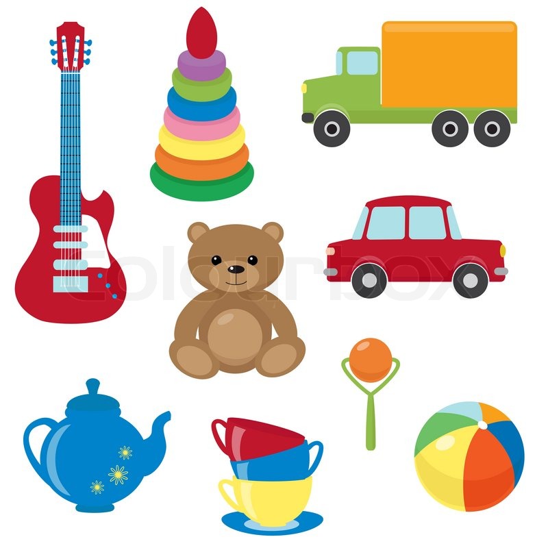 Collection Of Colorful Vector Toys Stock Vector Colourbox 800x800 Collection Of Colorful Vector Toys Stock Vector Colourbox