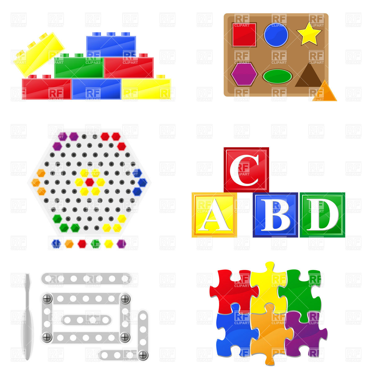 Educational Children Toys Vector Image Of Objects Konturvid 1200x1200 Educational Children Toys Vector Image Of Objects Konturvid