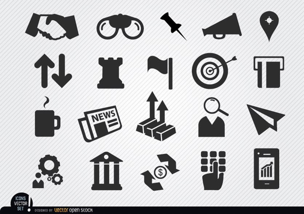 625x440 Finance And Trading Icons Vector Free Download