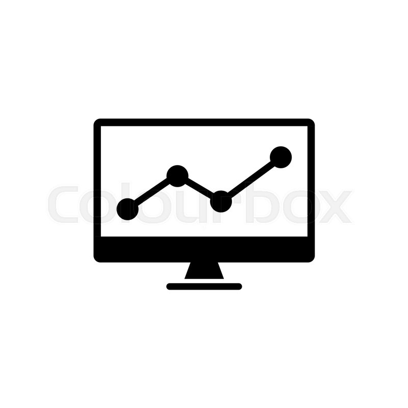 800x800 Trading Chart Analyzing Stock Market Stock Vector Colourbox