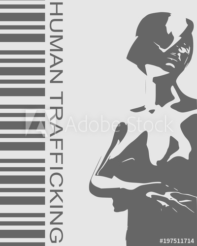 Bar Code Woman Silhouette Human Trafficking Text 400x500 Bar Code Woman Silhouette Human Trafficking Text