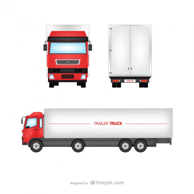 Trailer Truck Vector Free Download 626x626 Trailer Truck Vector Free Download