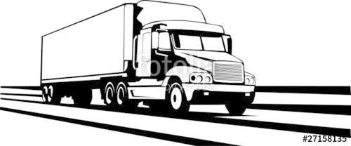 Trailer Truck Along The Interstate Stock Image And Royalty Free 500x208 Trailer Truck Along The Interstate Stock Image And Royalty Free