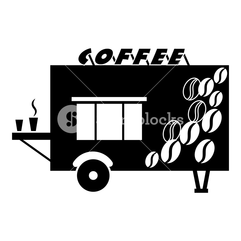 Coffee Trailer Shop Icon Simple Illustration Of Coffee Trailer 1000x1000 Coffee Trailer Shop Icon Simple Illustration Of Coffee Trailer