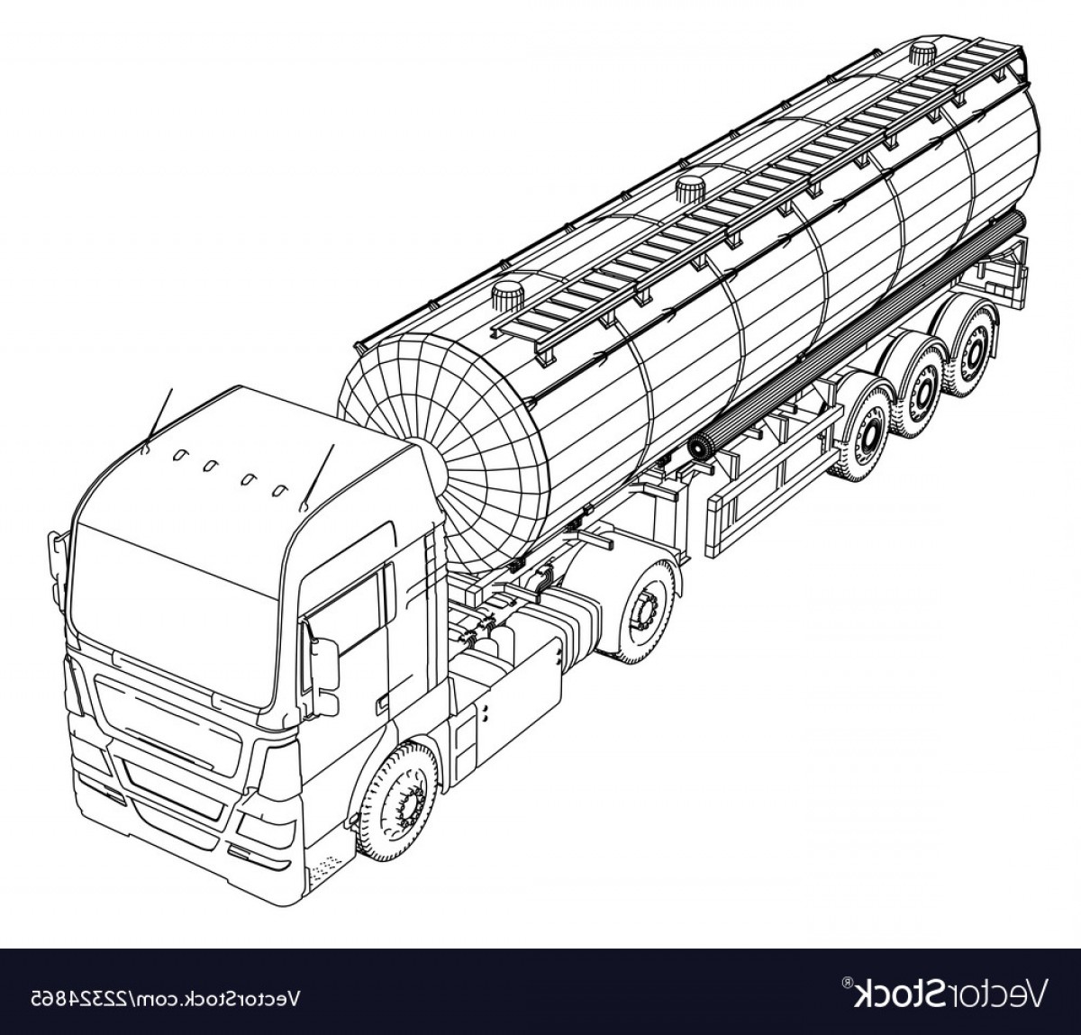 Large Truck Tanker With Trailer Isolated On Grey Vector Cqrecords 1200x1149 Large Truck Tanker With Trailer Isolated On Grey Vector Cqrecords