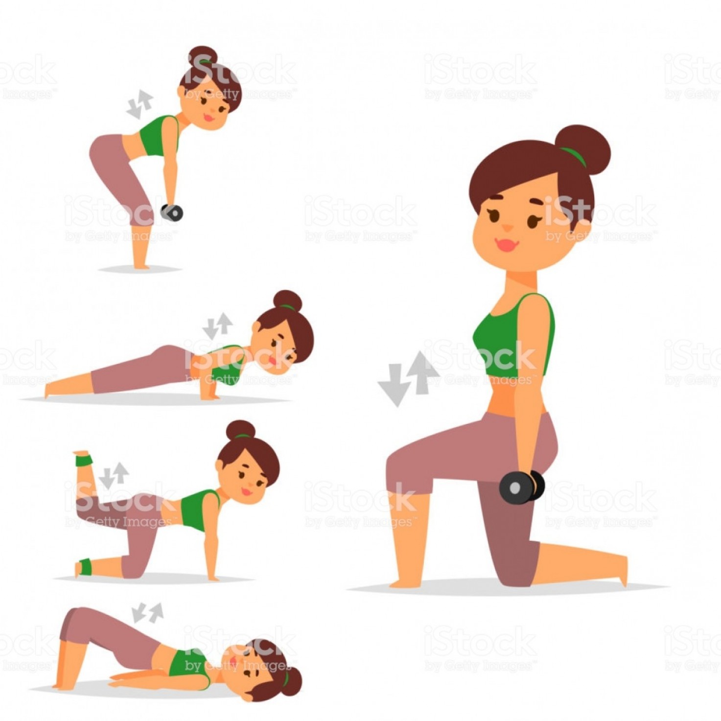 Woman Home Workout Vector Exercising At Home Fitness Character 1473x1473 Woman Home Workout Vector Exercising At Home Fitness Character
