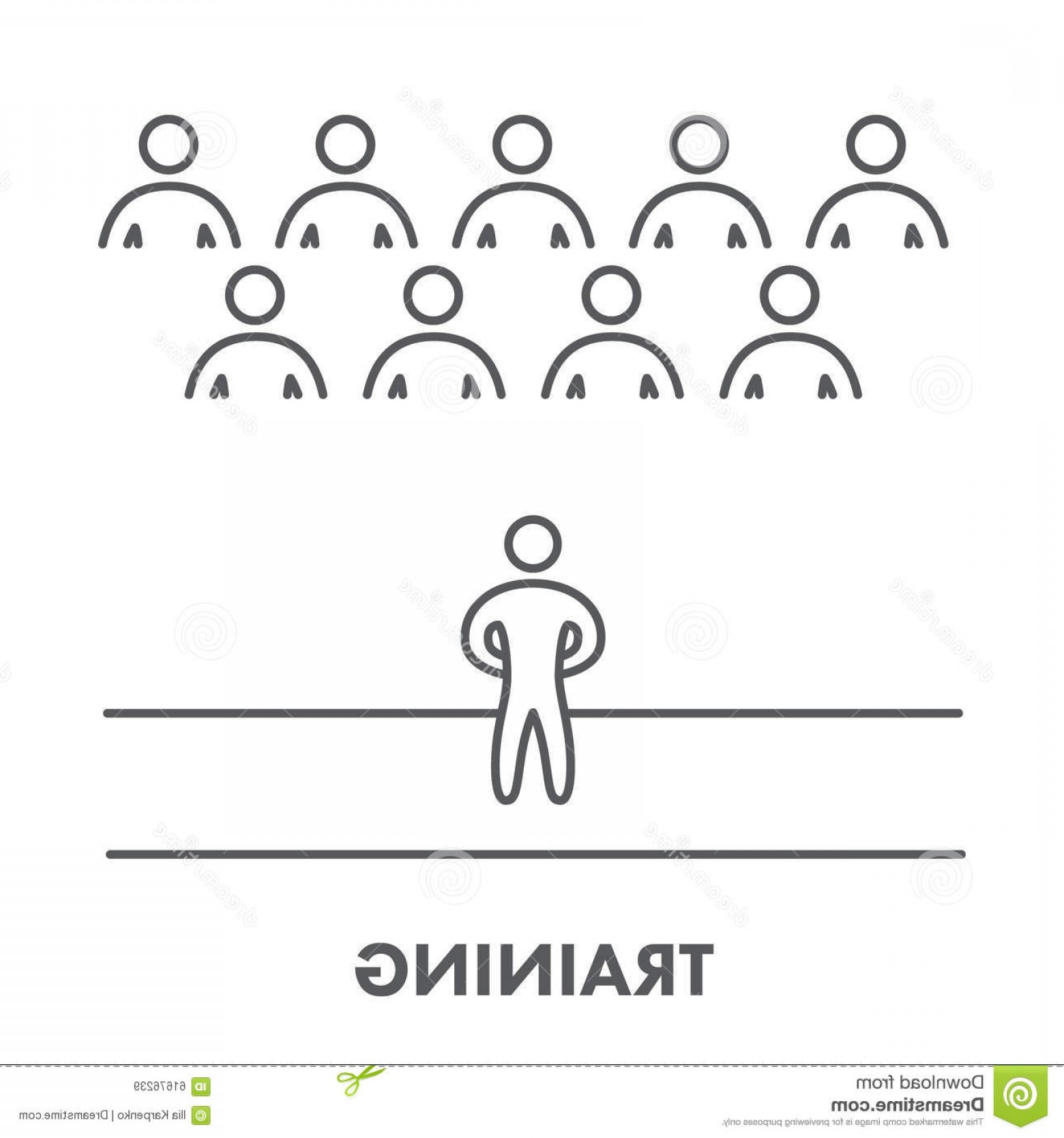 Stock Illustration Line Icon Training Presentation Seminar Vector 1560x1668 Stock Illustration Line Icon Training Presentation Seminar Vector