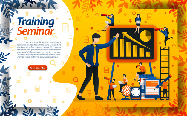 Business Training Seminar Vector Premium Download 626x391 Business Training Seminar Vector Premium Download