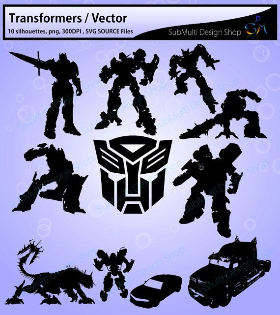 570x640 Transformer Silhouettes Vector Transformers Source