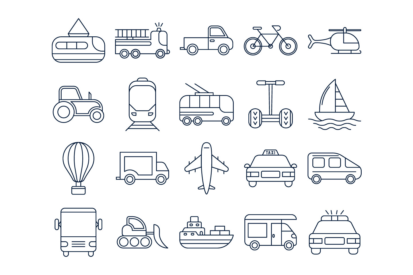1440x960 Transport Vector Free Icon Set