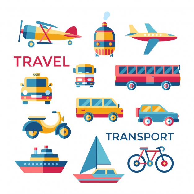 626x626 Transport Elements Collection Vector Free Download