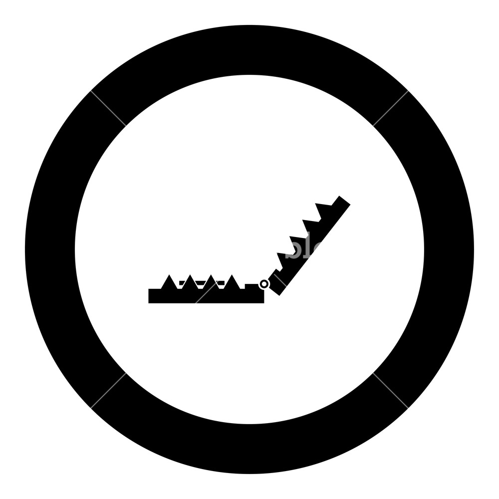 1000x1000 Trap Icon Black Color In Round Circle Vector Illustration Royalty