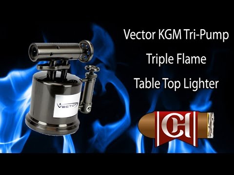 480x360 Vector Kgm Tri Pump Triple Flame Table Top Lighter