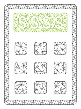 Mesh Book Keeping Calculator Polygonal Icon Vector Illustration 335x450 Mesh Book Keeping Calculator Polygonal Icon Vector Illustration