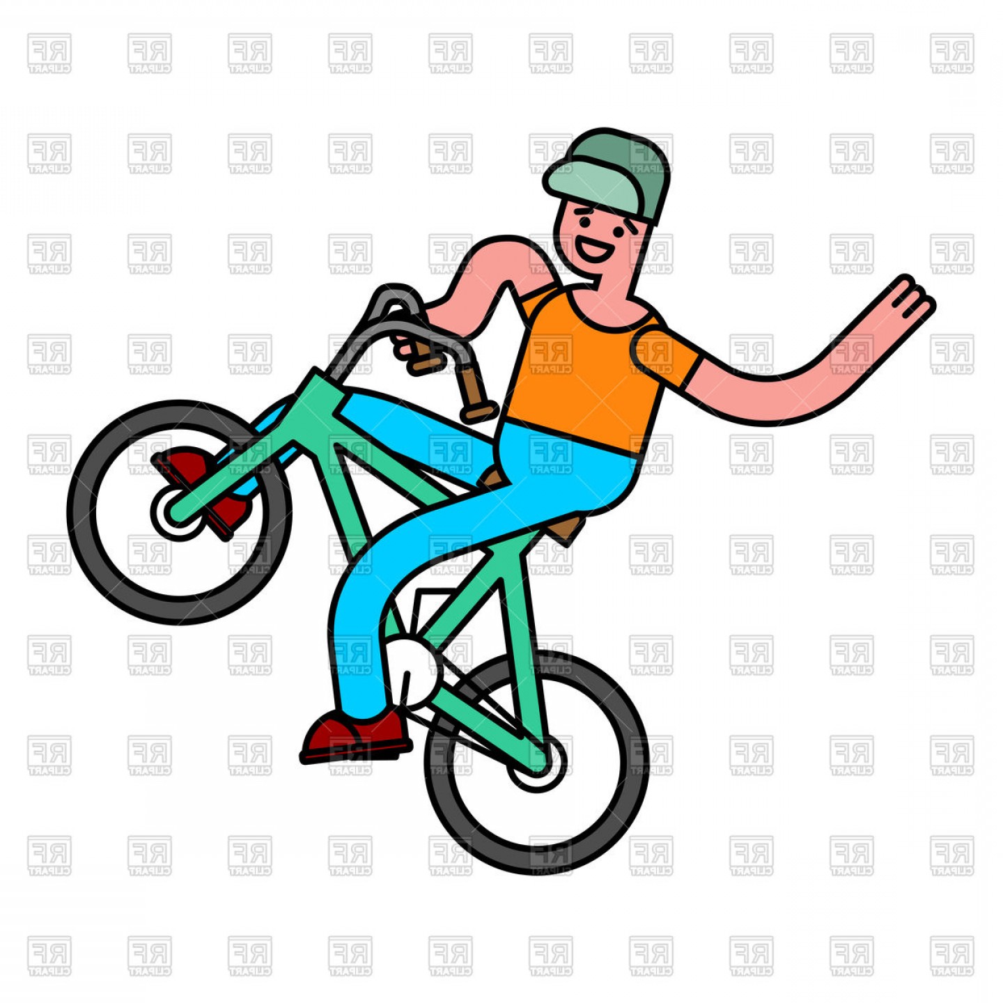 Tricks On Bicycle Guy On Bike Repent Of Bmx Vector Clipart 1440x1440 Tricks On Bicycle Guy On Bike Repent Of Bmx Vector Clipart
