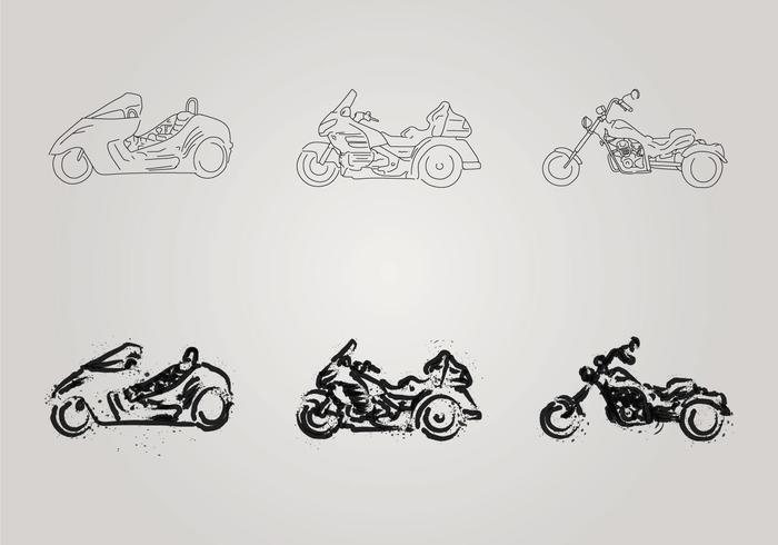 700x490 Free Motor Trike Vector Illustration