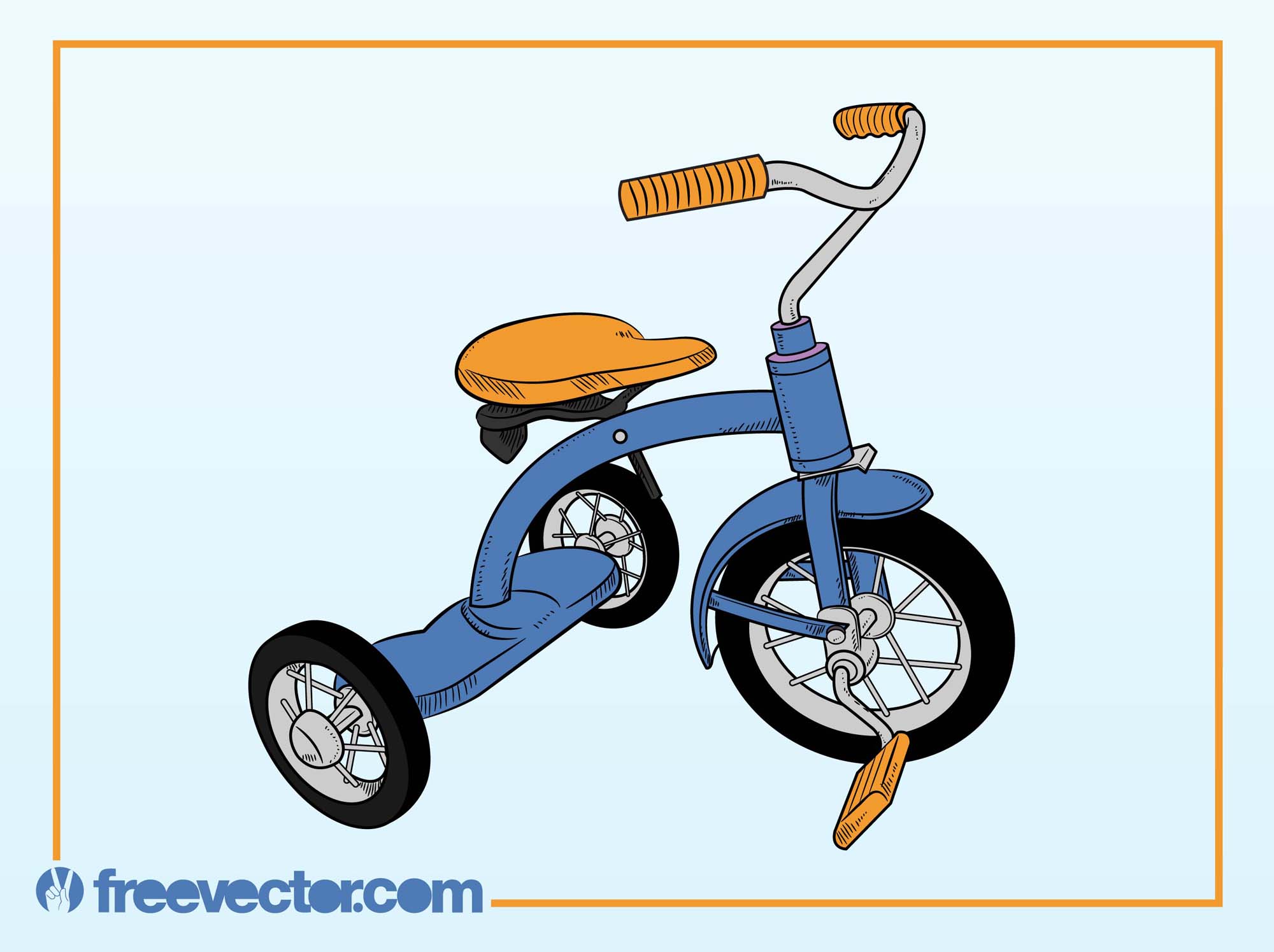 2000x1495 Tricycle Vector Art Graphics