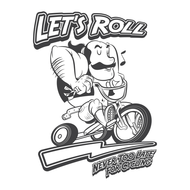 640x640 Cute Gangster Riding Tricycle, Gangster, Tricycle, Cute Png