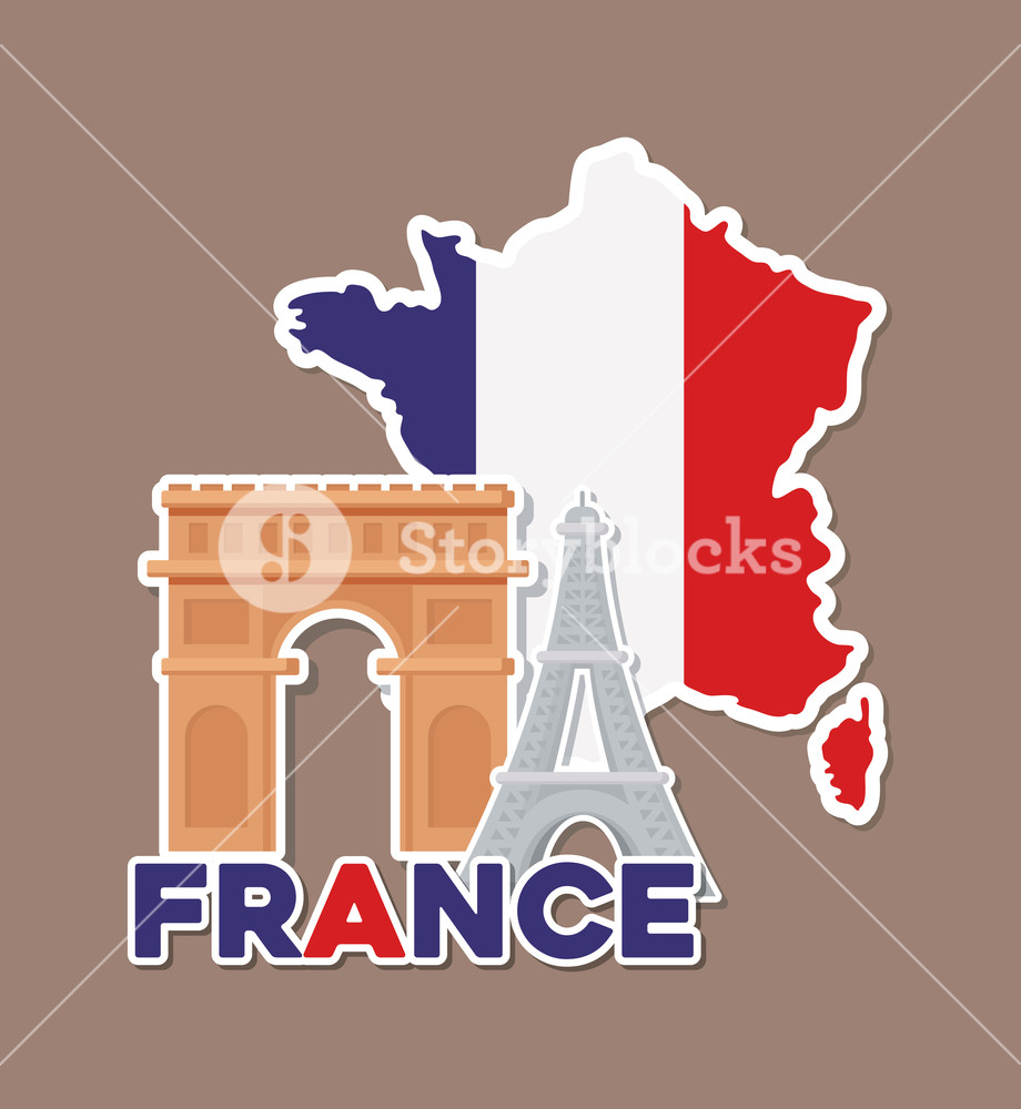 France Culture Card With Arch Of Triumph Vector Illustration 920x1000 France Culture Card With Arch Of Triumph Vector Illustration