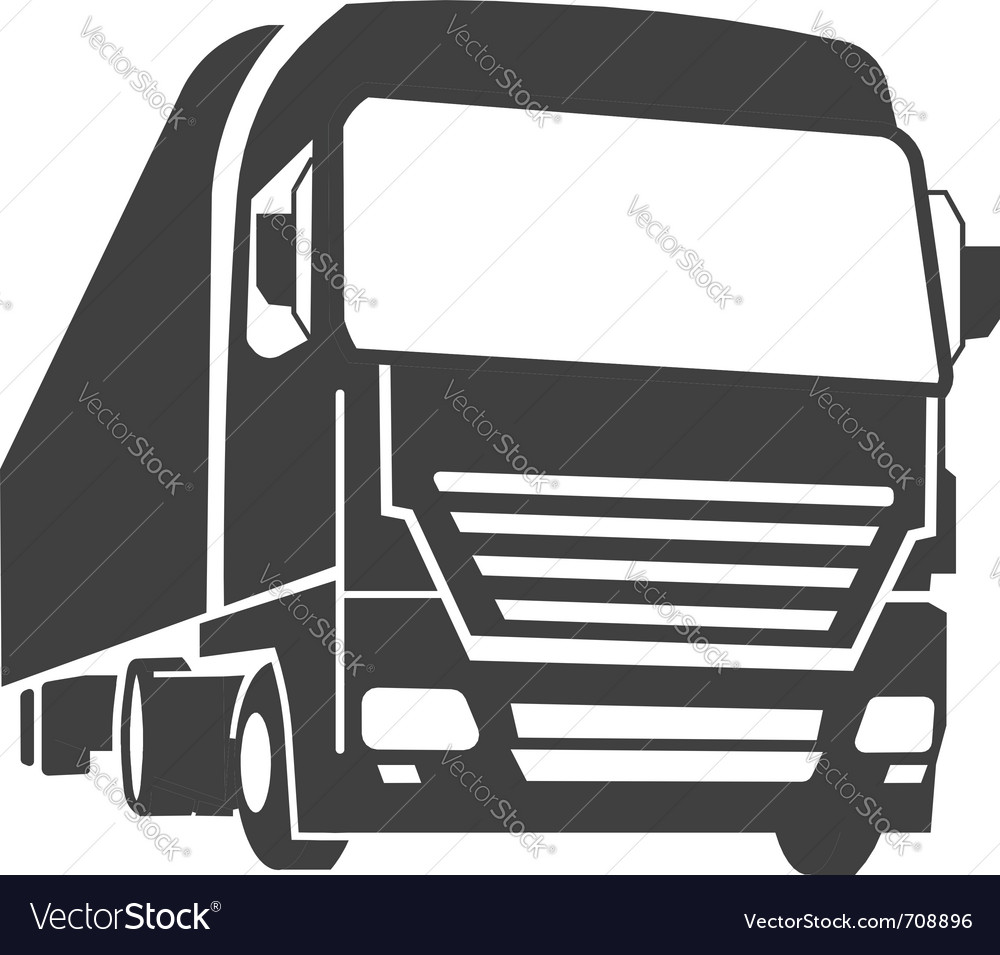 1000x955 Truck Vector Group With Items