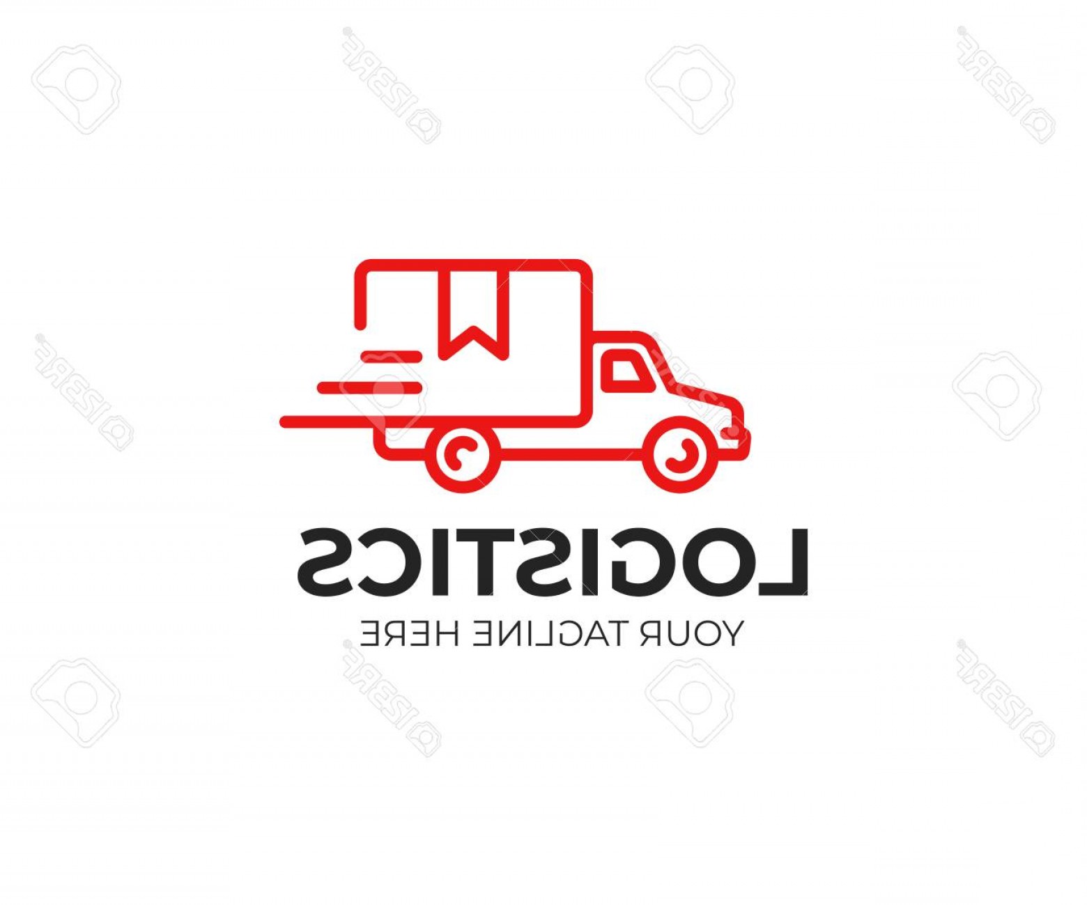 1560x1299 Photostock Vector Trucking Logo Template Fast Delivery Vector