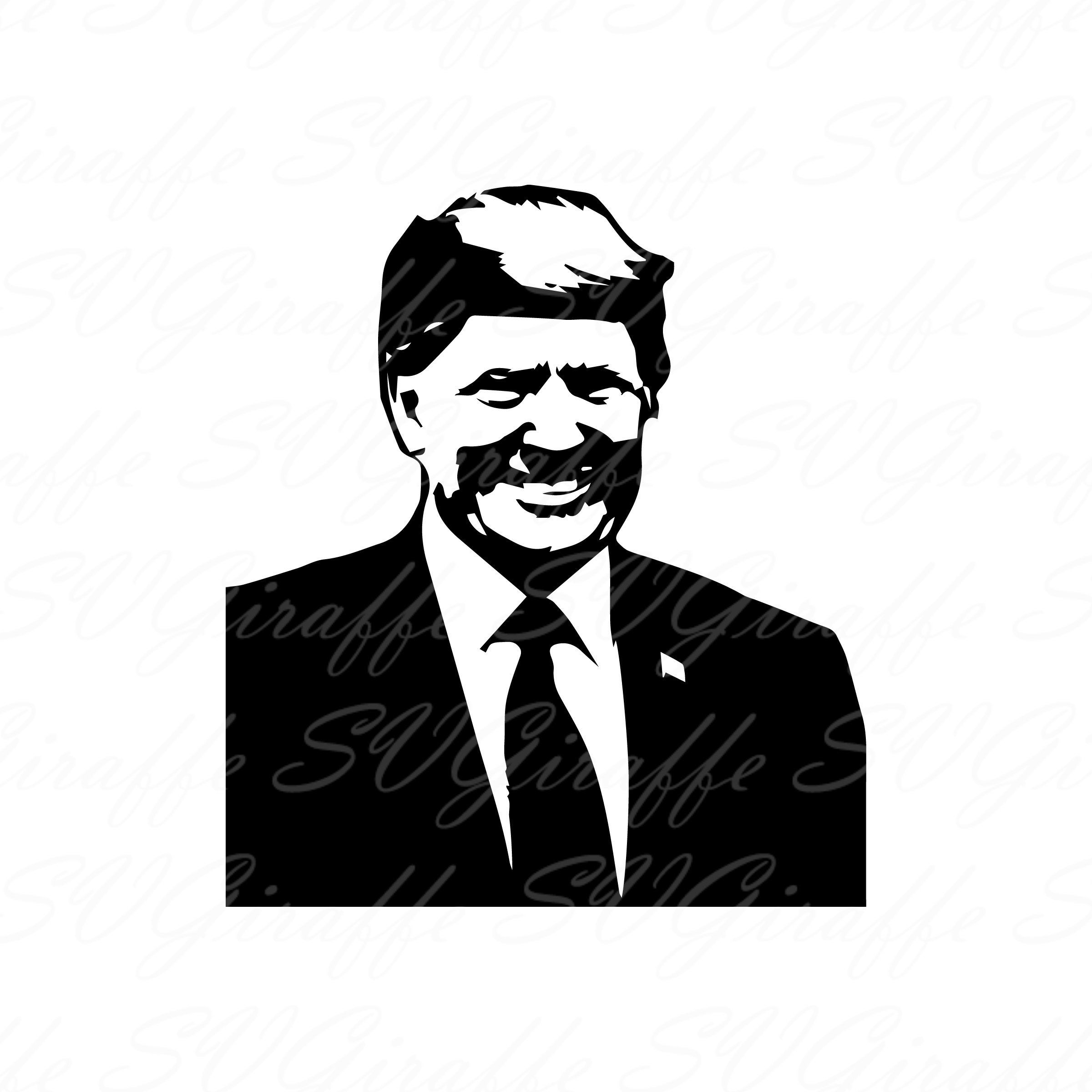 2400x2400 Donald Trump Smile Dxf Png Pdf Don Trump Vector