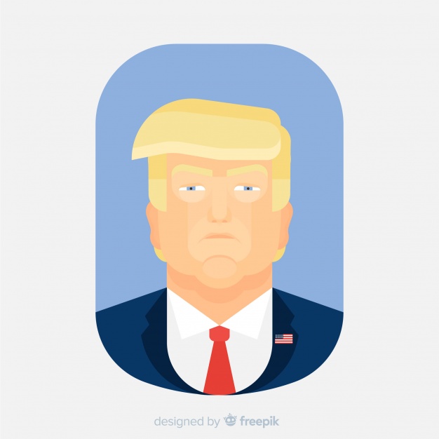 Donald Trump Portrait With Flat Design Vector Free Download 626x626 Donald Trump Portrait With Flat Design Vector Free Download
