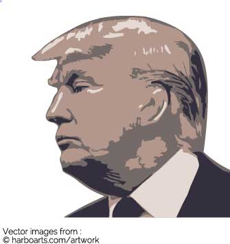 Download Donald Trump Vectorized 335x355 Download Donald Trump Vectorized