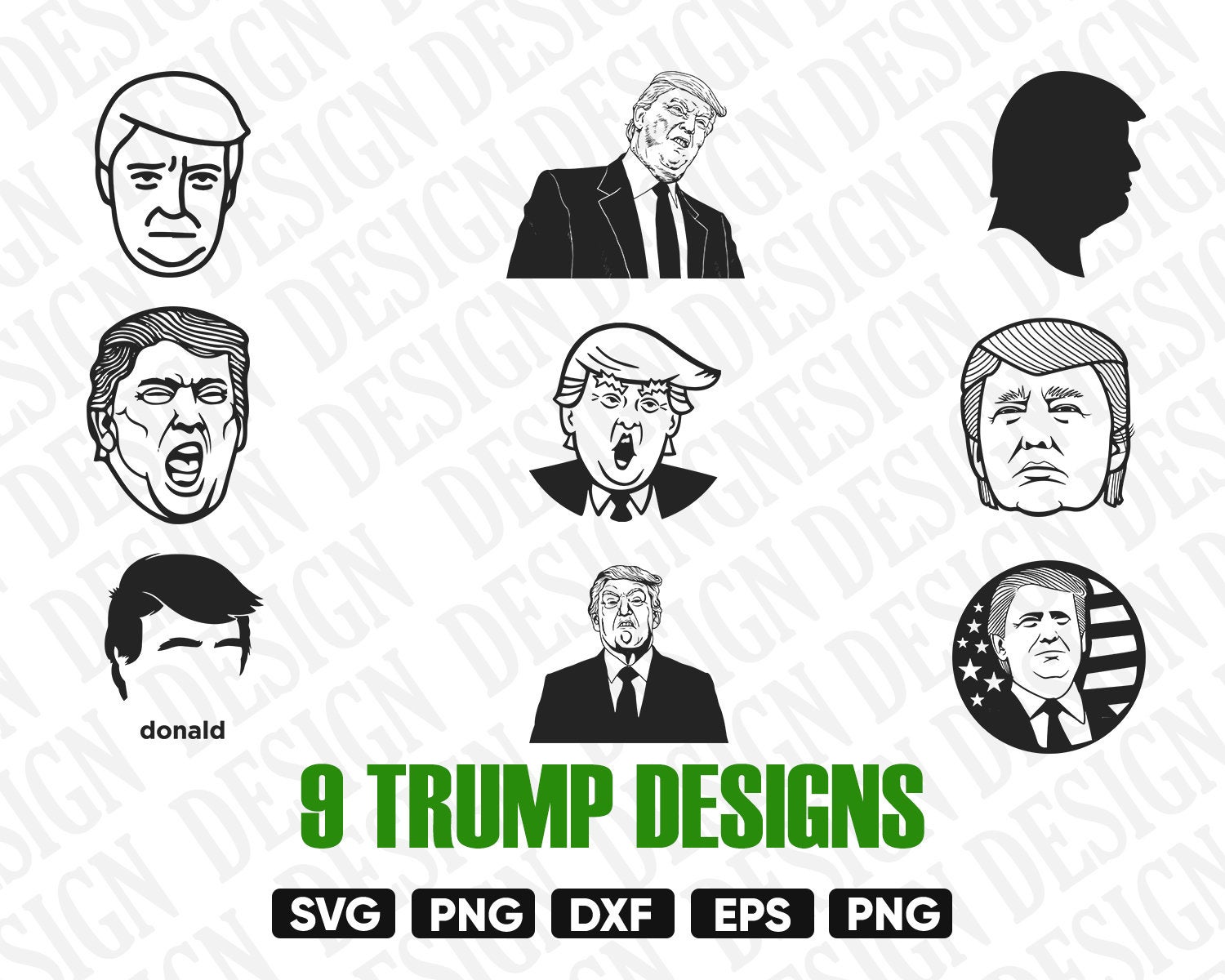 1500x1200 Trump Donald Trump President Vector Tramp Etsy