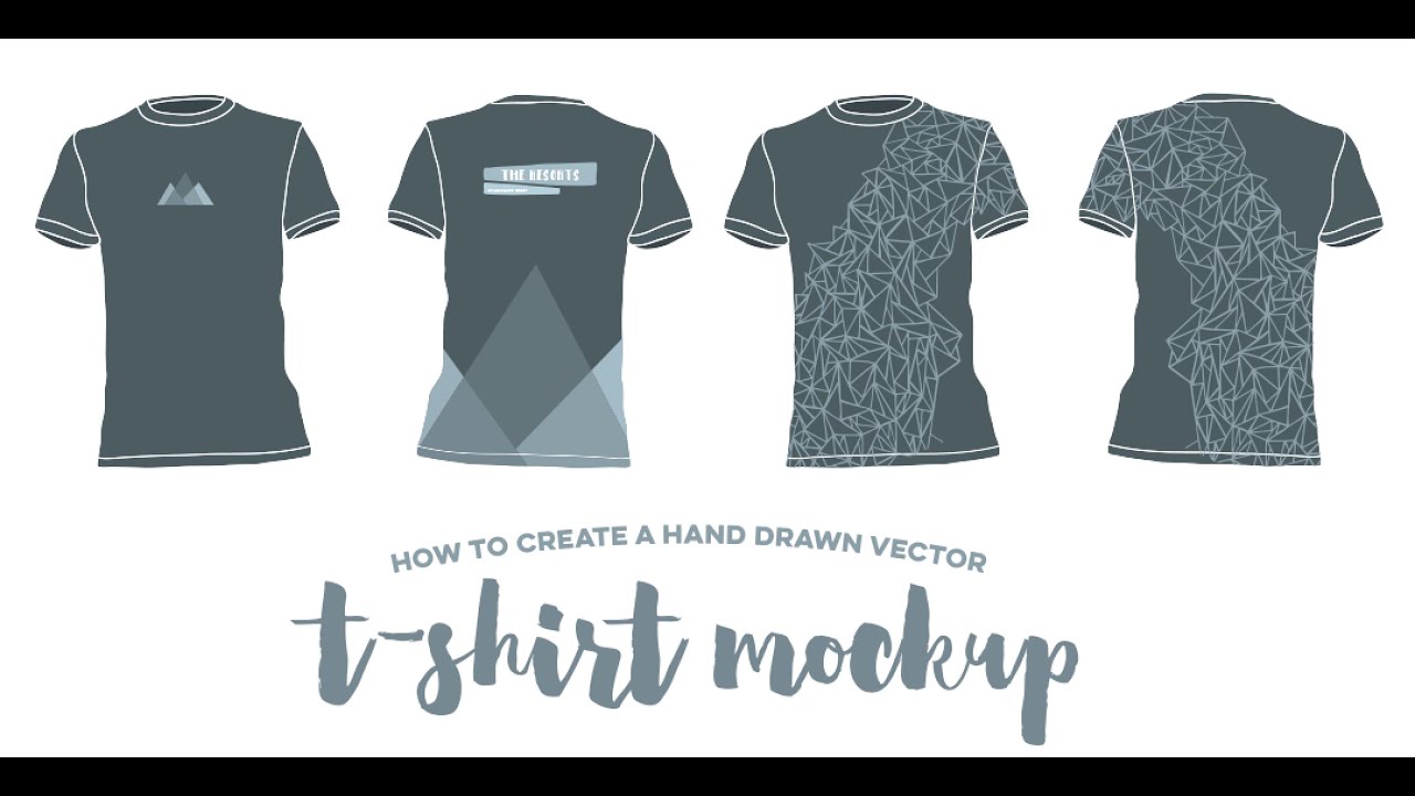 1280x720 How To Create A Hand Drawn Vector T Shirt Mockup