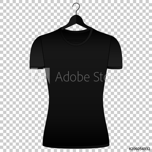 500x500 Tshirt Mockup Woman Clothes Front View Simple Isolated Vector