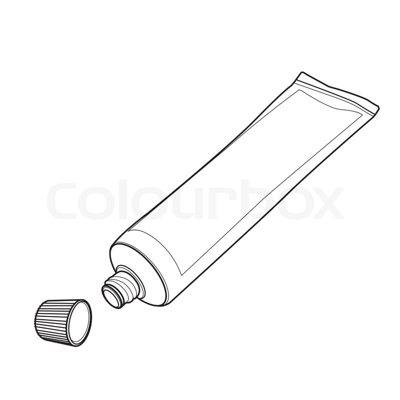 800x800 Image Of Cream Tube Vector Isolated Stock Vector Colourbox