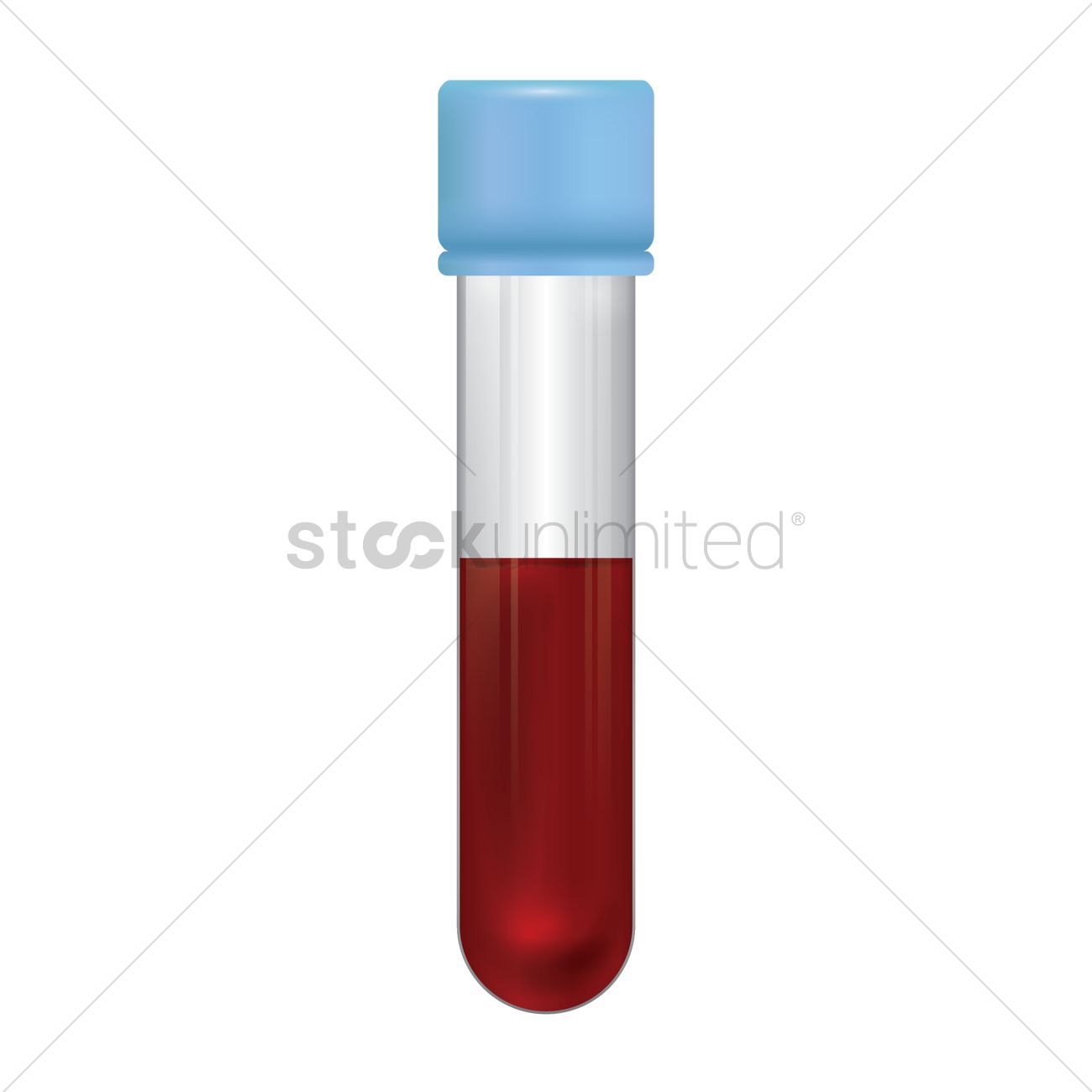 1300x1300 Blood Sample Tube Vector Image