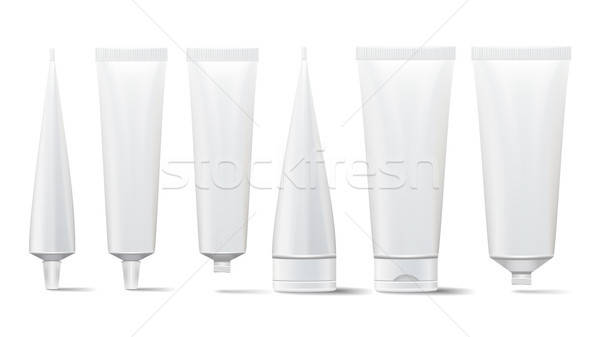 600x337 Cosmetic Tube Set Vector Mock Up Cosmetic, Cream, Tooth Paste