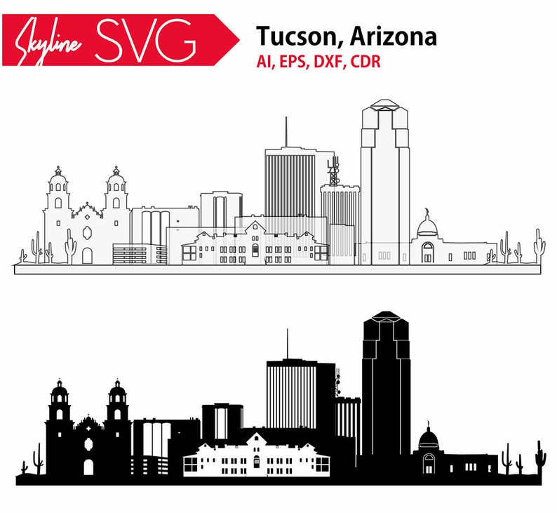 Tucson Vector Skyline Tucson City Arizona City Etsy 794x731 Tucson Vector Skyline Tucson City Arizona City Etsy