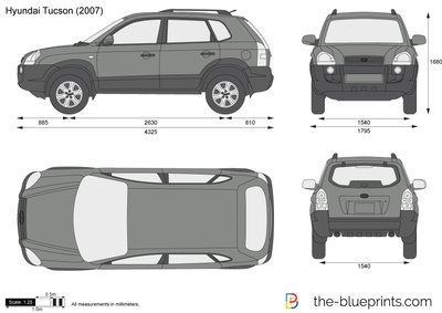 Hyundai Tucson Vector Drawing 400x283 Hyundai Tucson Vector Drawing