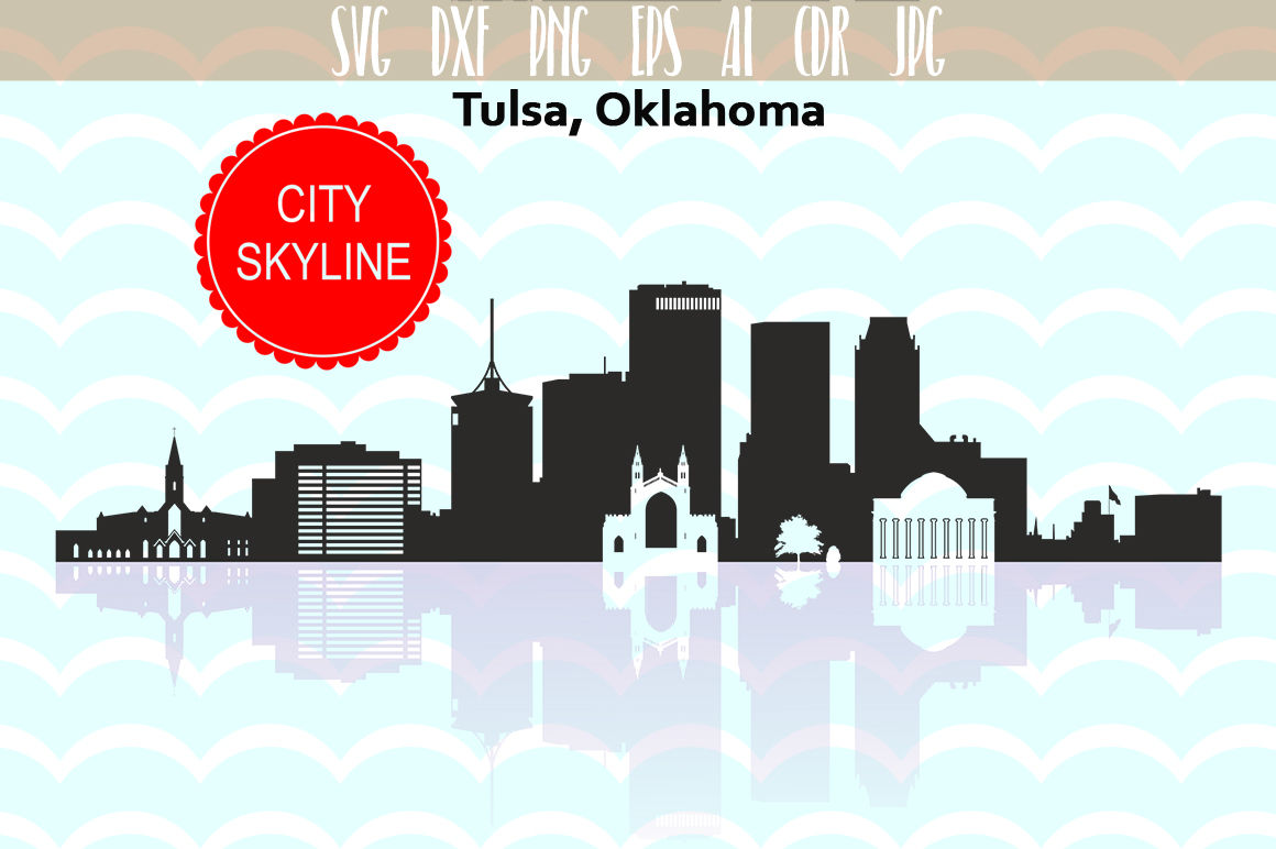 1160x772 Tulsa City Oklahoma Vector Skyline