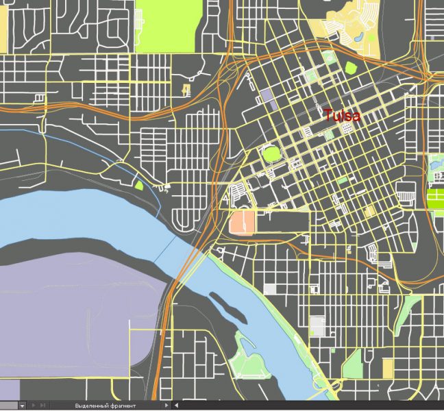 648x600 Tulsa Oklahoma Us Free Download Vector Map Of Tulsa Oklahoma Us