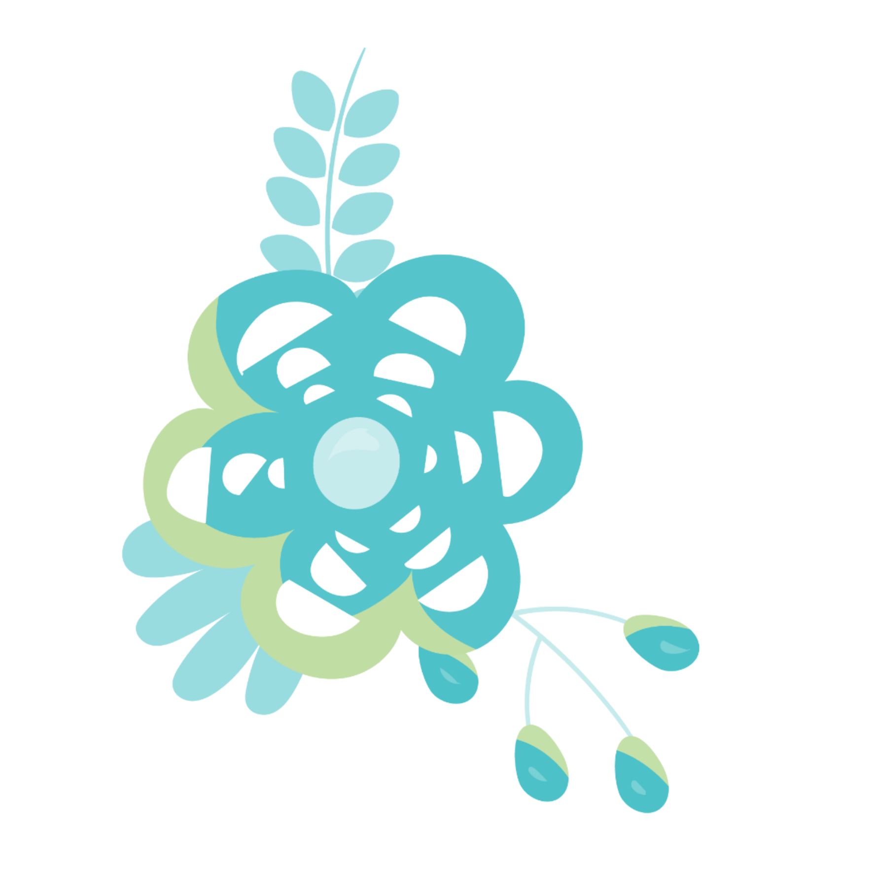 1773x1773 Vector Flor Celeste Tumblr Pastel