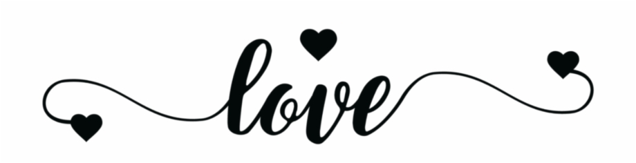 920x236 Love Black Tumblr Text Hearts Sticker Adesivos Collections