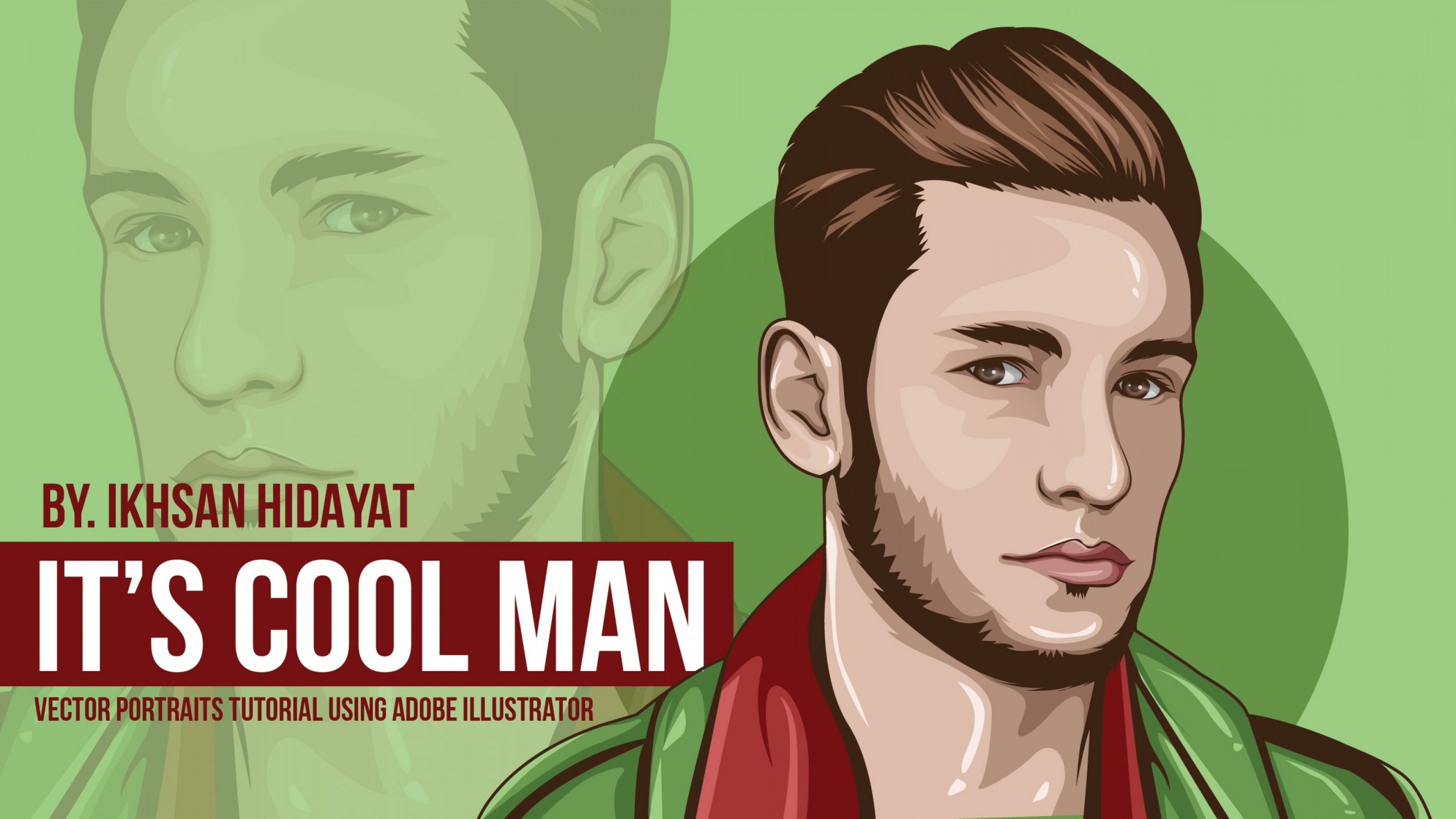 3840x2160 Tutorial Vector Portraits Its Cool Man Using Adobe Illustrator Cc