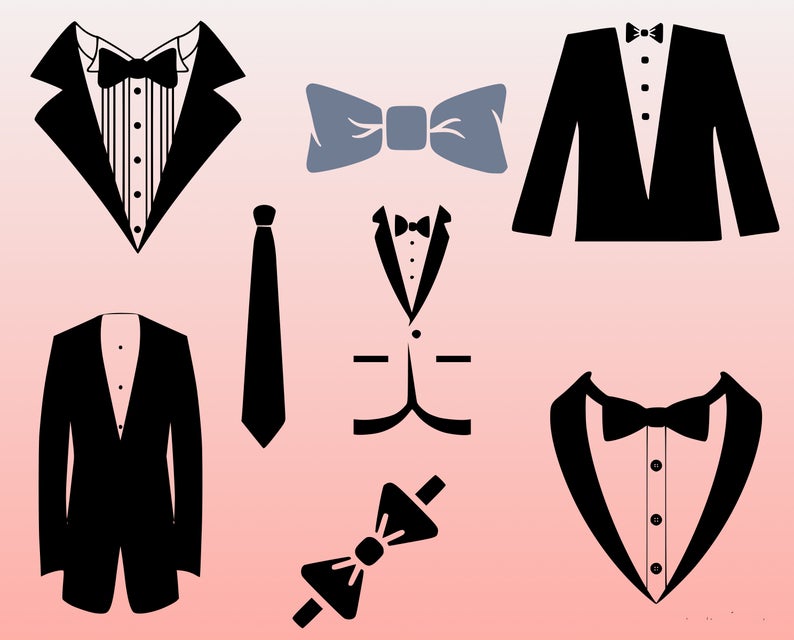 794x640 Tuxedo Bundle Tuxedo Dxf Png Etsy