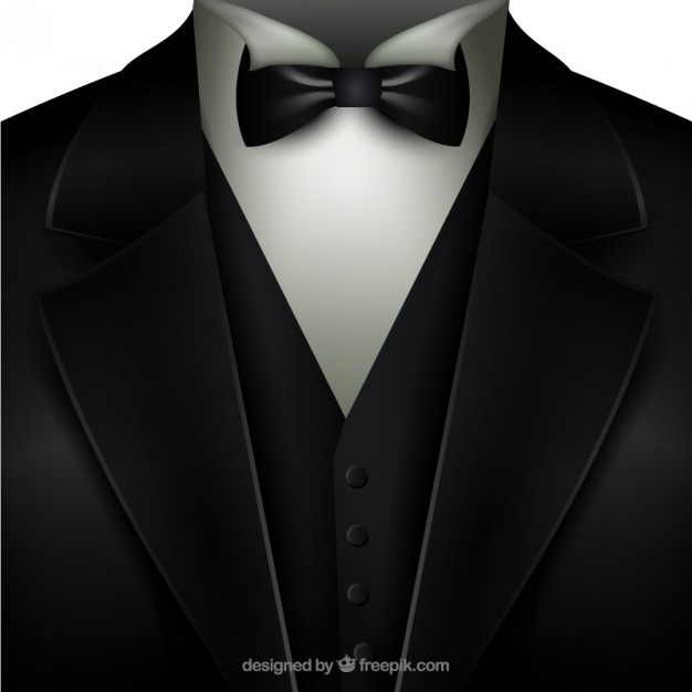 Tuxedo With A Bow Tie Vector Free Download 626x626 Tuxedo With A Bow Tie Vector Free Download