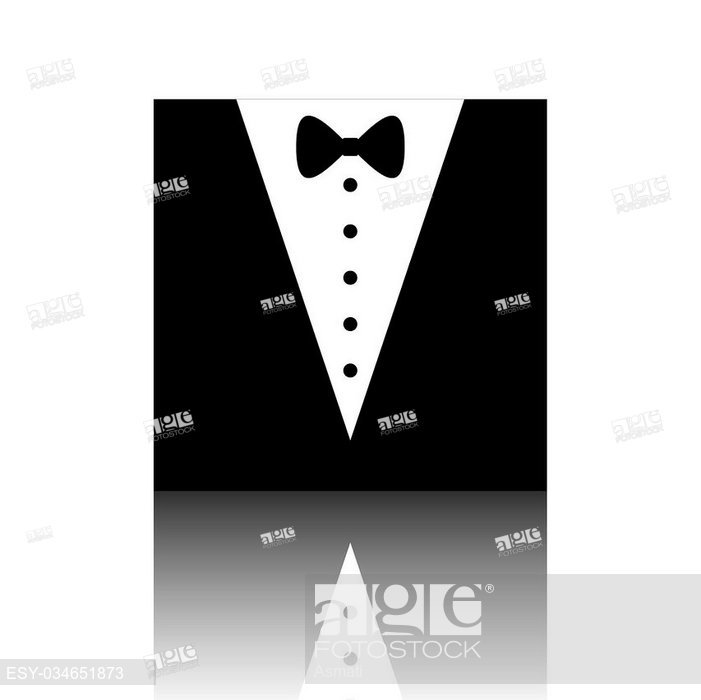 Tuxedo With Bow Silhouette Black Vector Illustration 701x700 Tuxedo With Bow Silhouette Black Vector Illustration