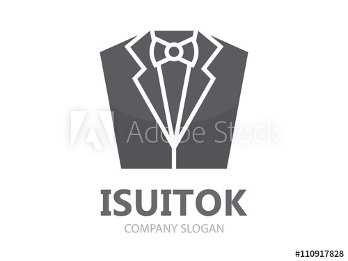 500x375 Vector Tuxedo Logo Design Jacket Logo Suit Logo Tuxedo