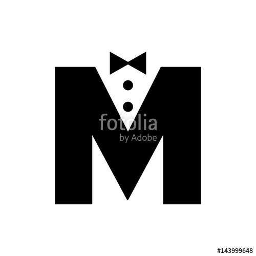 Letter M Logo Vector Tuxedo Logo Stock Image And Royalty Free 500x500 Letter M Logo Vector Tuxedo Logo Stock Image And Royalty Free