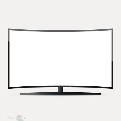 Curved Tv Screen, Vector Stock Vectors 416x416 Curved Tv Screen, Vector Stock Vectors