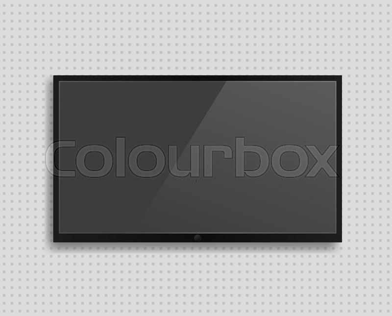 Vector Realistic Tv Screen With Shadow Stock Vector Colourbox 800x645 Vector Realistic Tv Screen With Shadow Stock Vector Colourbox