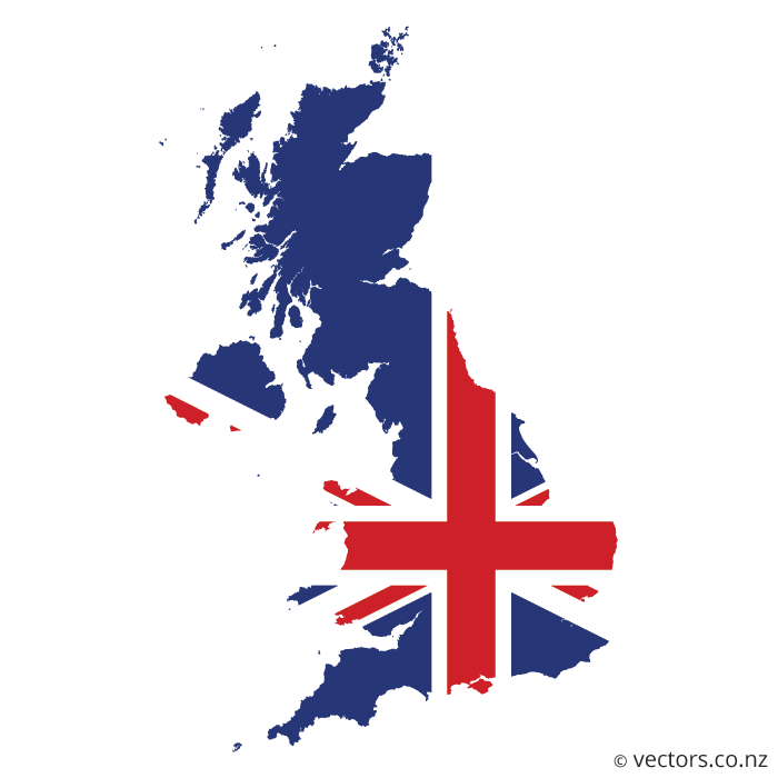 700x700 Flag Vector Map Of The United Kingdom